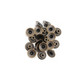 17mm Bronze Open-Top Replacement Jeans Buttons (Pack of 10) with 3-Part Fixing Hand Tool